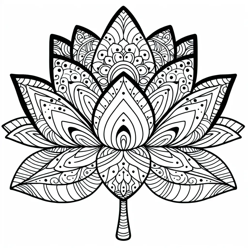 lotus zentangle