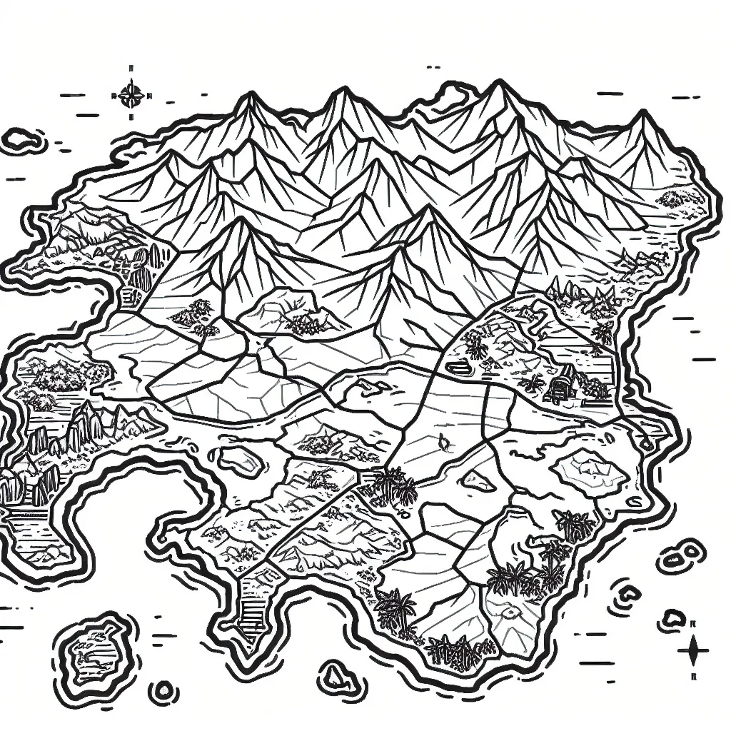 Isla nublar map