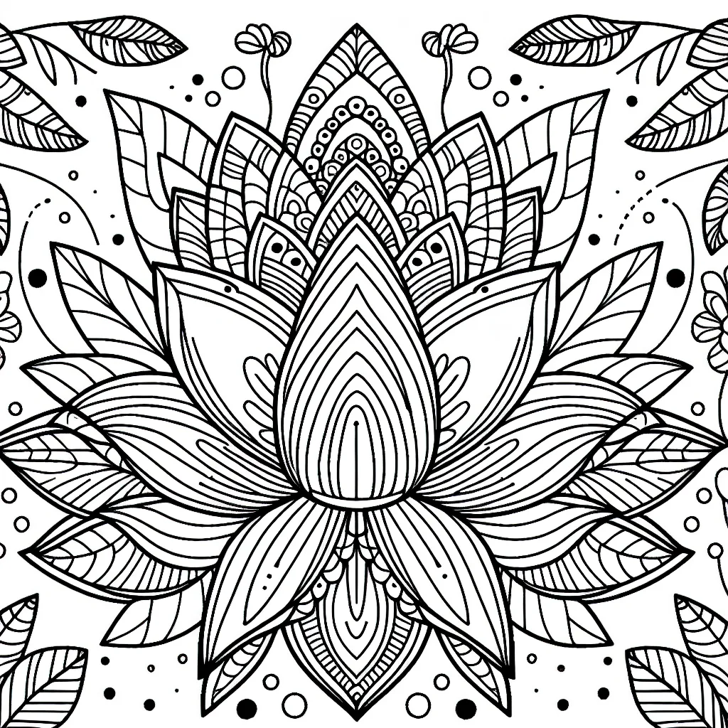lotus zentangle