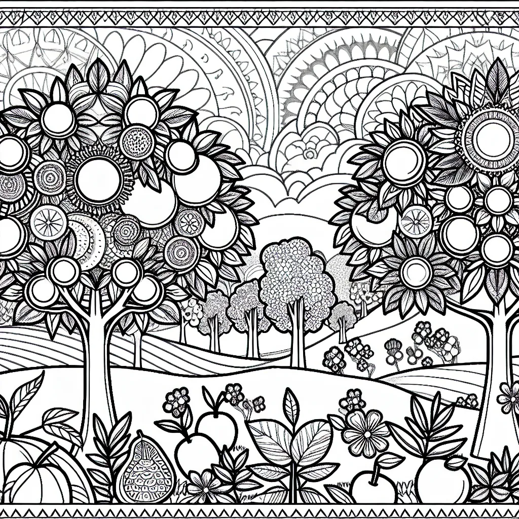 Fruit tree orchard